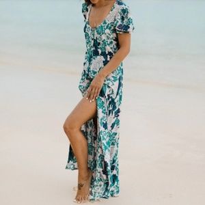 XIX Palms Tonga Cruise Maxi Dress Sz 2 Small